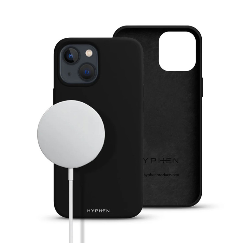 Hyphen Tint Silicone MagSafe Case for iPhone 14 - Black - حامي هاتف